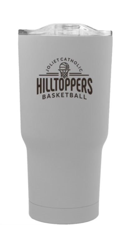 JCA Basketball 17oz Stainless Steel Travel Mug - Custom Threads and More